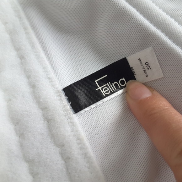 FELINA White Satin Bustier 32D $79 NEW! - Picture 2 of 6